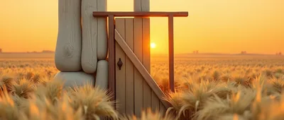 Illustration for: a barn door that took three tries